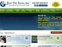 Tablet Screenshot of justthefacts.com